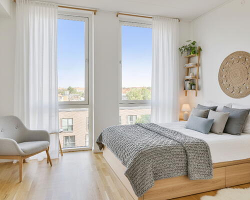 Stor 3-værelses lejebolig i 2 plan - centralt placeret i Vanløse