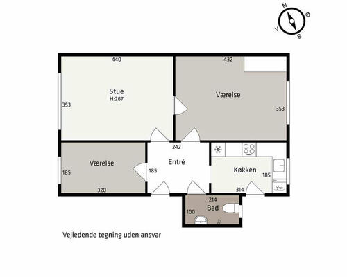 2 værelses lejlighed i Valby