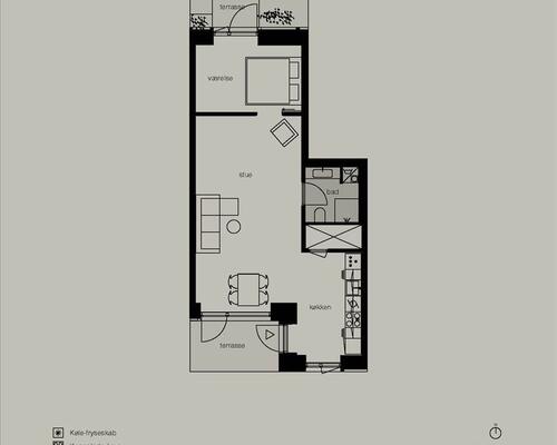 2 værelses lejlighed i København Ø