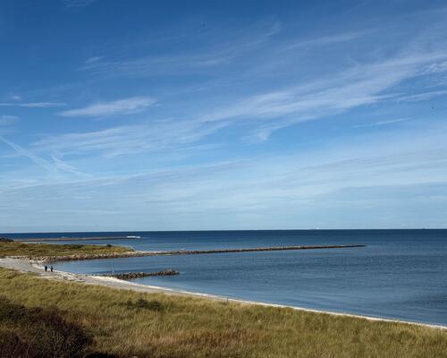 Storslået udsigt til Hirsholmen.
