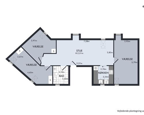 4 værelses lejlighed i Odense C