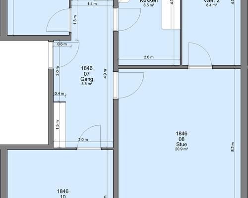 4 værelses lejlighed i Randers NØ
