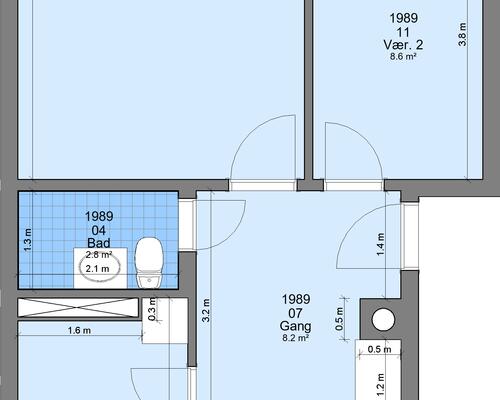 3 værelses lejlighed i Randers NØ