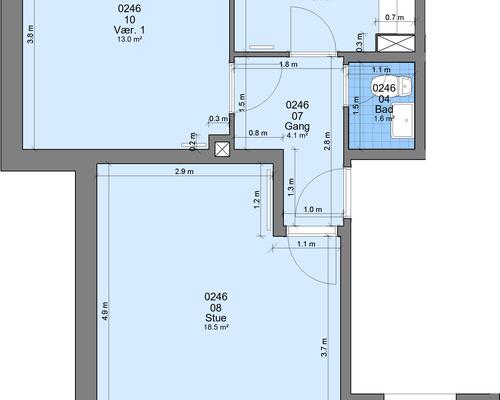 2 værelses lejlighed i Randers NØ