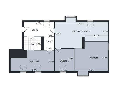 3 værelses lejlighed i Odense C