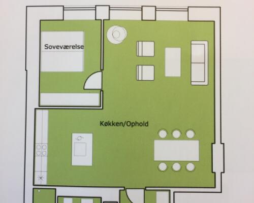 2 værelses lejlighed i Varde