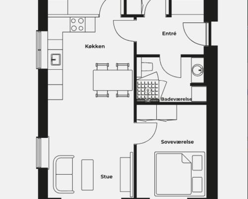 4 værelses lejlighed i Skive