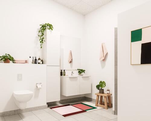 Skønt 2-værelses rækkehus med god plads i køkken-alrummet. Obs. Alle billeder og plantegninger er vejledende.