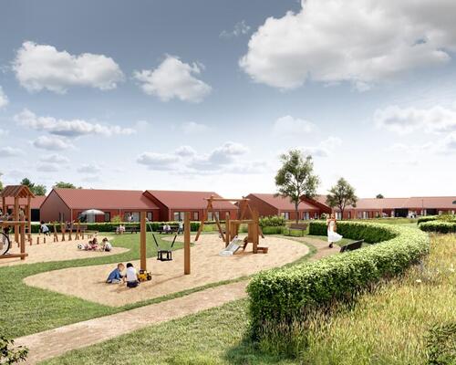 Skønt 2-værelses rækkehus med god plads i køkken-alrummet. Obs. Alle billeder og plantegninger er vejledende.