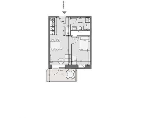 2 værelses lejlighed i Århus C