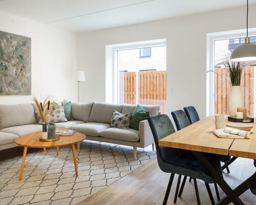 5-værelses rækkehus med egen tagterrasse