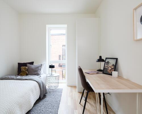 5-værelses rækkehus med egen tagterrasse