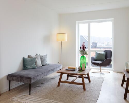 5-værelses rækkehus med egen tagterrasse