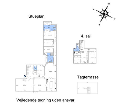 8 værelses lejlighed i København Ø