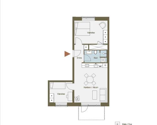 3 værelses lejlighed i København Ø