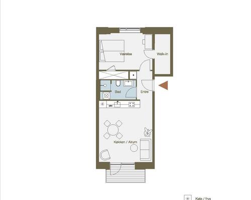 2 værelses lejlighed i København Ø