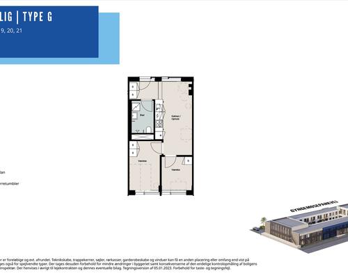 3 værelses lejlighed i Søborg
