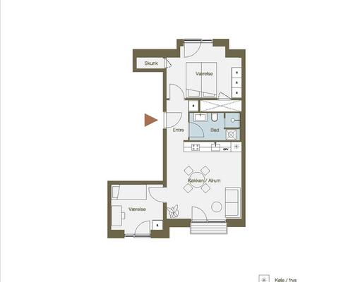 3 værelses lejlighed i København Ø