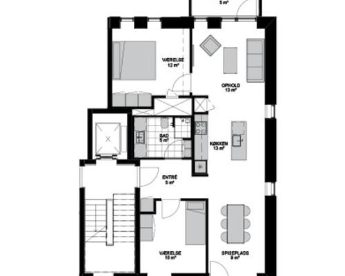 3 værelses lejlighed i Risskov