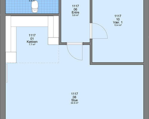 3 værelses lejlighed i Ølgod