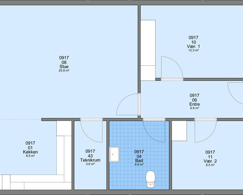 3 værelses lejlighed i Ølgod