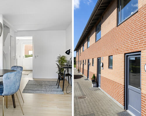 Lejlighed i 2 plan med mindre have beliggende i Tilst - gratis parkering