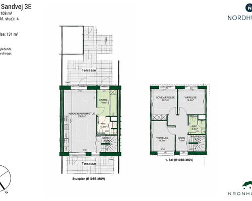 4 værelses hus i Ølsted