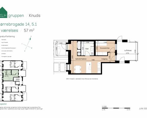 2 værelses lejlighed i Århus C
