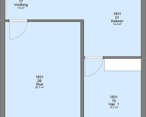 2 værelses lejlighed i Frederikshavn