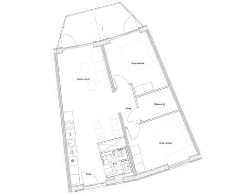 3 værelses lejlighed i Køge