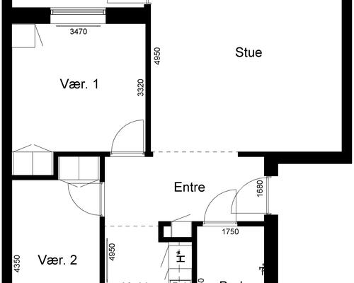 3 værelses lejlighed i Rødkærsbro