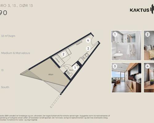 1 værelses lejlighed i København V