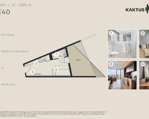 1 værelses lejlighed i København V