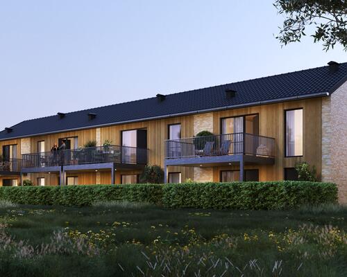 Nyopført lejlighed i naturskønt område