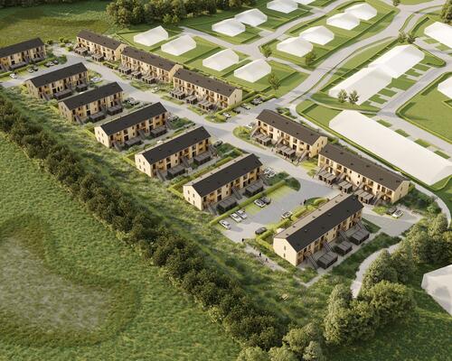 Nyopført lejlighed i naturskønt område