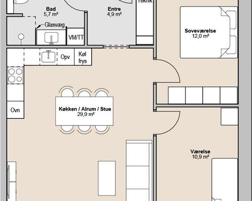 🏡 Lys og rummelig 3-værelses rækkehus i Grejs