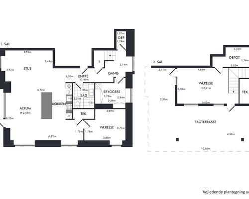 4 værelses lejlighed i Nordhavn