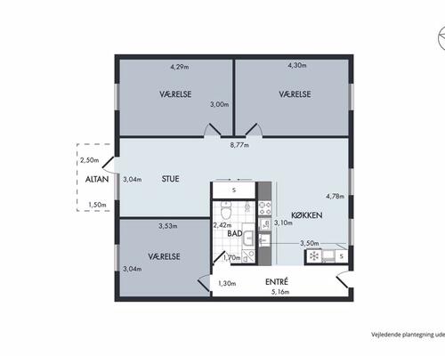 Fin 4-værelses lejlighed på Blegkilde Alle