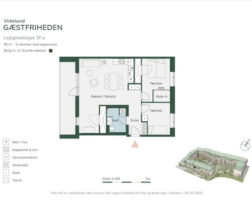 3 værelses lejlighed i Albertslund