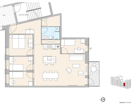 5 værelses lejlighed i København S