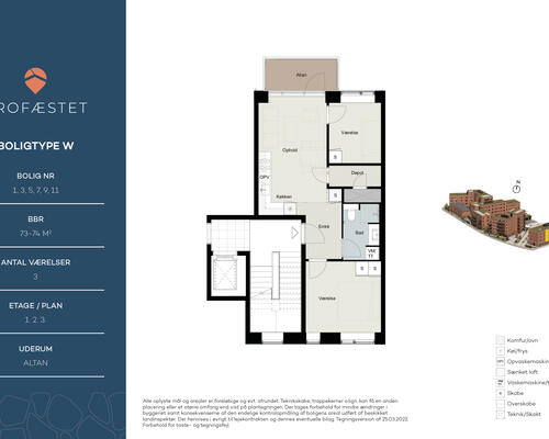 3 værelses lejlighed i Viborg