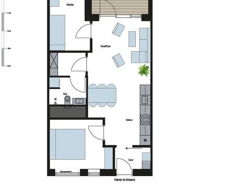 3 værelses lejlighed på Skovledet i Hillerød udlejes