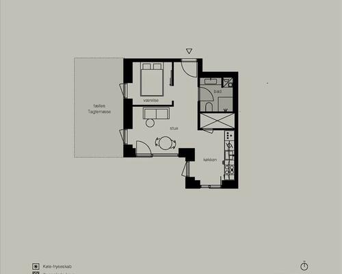 2 værelses lejlighed i København Ø