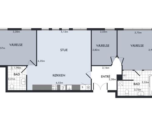 INGEN BOFÆLLESSKABER – Pilestræde – Bright 4-room apartment in the heart of Copenhagen fully furnished