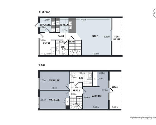 Stort, flot 4-værelses rækkehus i skønne omgivelser
