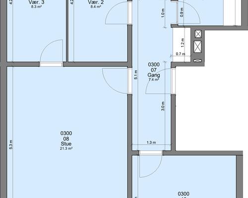 3 værelses lejlighed i Randers NØ