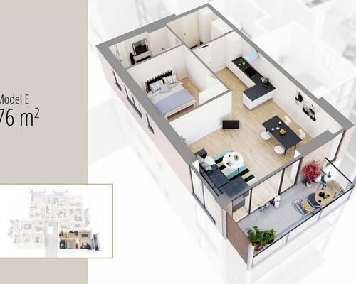 2 værelses lejlighed i Hedehusene