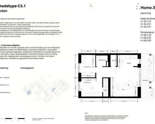3 værelses lejlighed i Hedehusene