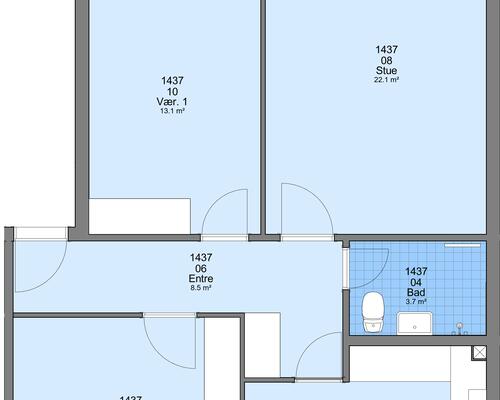 3 værelses lejlighed i Frederikshavn