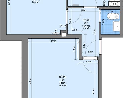 2 værelses lejlighed i Randers NØ